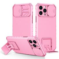 Armor Shockproof Case For iPhone 17 16 15 14 13 12 11 Pro Max Plus Pull Slide Camera Protection Magnetic Live Stand Phone Cover For iPhone 17Pro Max white