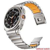 Stainless Steel Strap for Samsung Galaxy Watch Ultra 2026 No Gaps Man Metal Rubber Band for Samsung Galaxy Watch Ultra 47mm 2026 Galaxy Ultra (2024) black