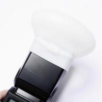 1Pcs Diffuser Bounce Dome Soft Silicone Flash Cap gray