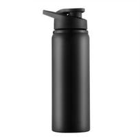 700ML vandens buteliukas, didelės talpos, maistinis, geras sandarumas, nerūdijančio plieno, sportui, fitnesui, gėrimui, kelionėms 700ML juoda