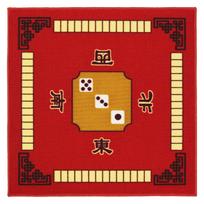 Board Game Mat Mahjong Game Table Cover for Card Desktop Games Tile Games raudona