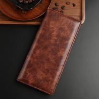 Men's Long Wallet Can Hold Mobile Phones, Multiple Card Slots, Business Wallet, Card Bag, Retro Wallet Batch brown