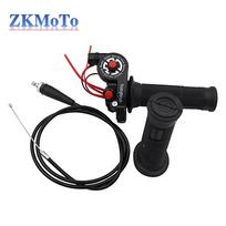 1 Pair 22mm 7/8'' Motorcycle Twist Throttle Grip With Cable Handlebar Accelerator For Honda Yamaha Atv Dirt Bike Motocross juoda