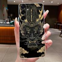 Casing For Samsung Galaxy A17 5G Phone Case Silicone soft Luxury Dragon Cute Cool Boys Girls Back Cover Transparent Bumper Shell Samsung Galaxy A17 gray