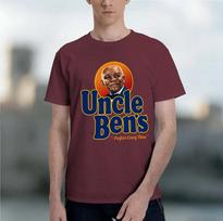 Uncle Bens Logo   2026 New Fashion Heavyweight Hot Selling Retro Printed Pattern Fun Round Neck Tshirt For Daily Comfort XL black