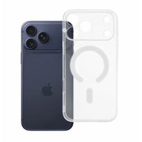 Dėklas iPhone 18 Pro Max / 17 Pro Max, skaidrus 2 mm Mag Cover, suderinamas su MagSafe, su kameros apsauga