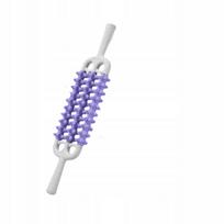 Masažinis lazdelės formos volelis raumenims, rankinis, violetinis