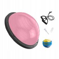 Pusiausvyros pusapvalis kamuolys treniruotėms, pripučiamas, 46 cm