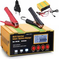 Akumuliatoriaus įkroviklis 12V/24V, 12A, su LCD ekranu, automatinis, impulsinis, regeneruojantis