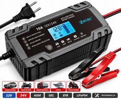 Automatinis akumuliatoriaus įkroviklis su 12V/24V akumuliatorių atstatymo funkcija