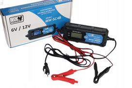 Akumuliatorių įkroviklis su LCD ekranu, 6V ir 12V, 2 lizdų