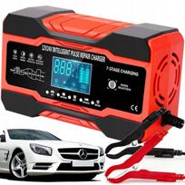 Automatinis akumuliatoriaus įkroviklis su LCD ekranu, 12V/24V, 10A