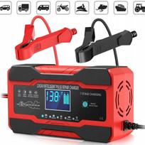 Automatinis akumuliatoriaus įkroviklis 12V/10A, 24V/5A, 7 pakopų regeneracinis įkrovimas