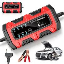 Automatinis 12V išmanus automobilio įkroviklis su ventiliatoriumi, EU