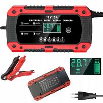 Akumuliatoriaus įkroviklis su LCD, 12V 10A, automatinis, remonto funkcija