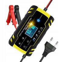 Akumuliatoriaus įkroviklis 12/24V, 8A, su LCD ekranu, automobiliams ir motociklams