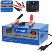 Automobilinis akumuliatoriaus įkroviklis, reguliuojamas, 12V/24V, 10A