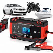 Akumuliatorių įkroviklis 12V 8A / 24V 4A, automatinis, su akumuliatorių atstatymo funkcija