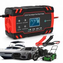 Akumuliatorių įkroviklis su automatinio remonto funkcija, 12V 8A / 24V 4A
