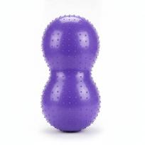 Sensorinis žemės riešuto formos kamuolys su iškiliais burbuliukais, violetinis