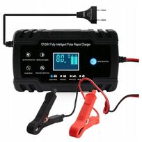 Akumuliatorių įkroviklis RECTIFIER SMART, 12V/24V, 4A/8A, su LCD, AGM ir GEL baterijoms