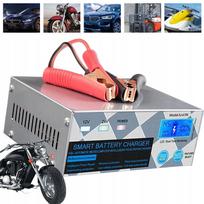 Automobilinis akumuliatoriaus įkroviklis 12V/24V, 260W, 20A, metalinis