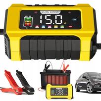 Automobilinis 12V/24V akumuliatoriaus įkroviklis su LCD ekranu, 9 įkrovimo režimai