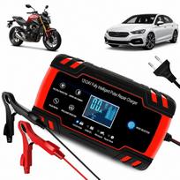 Automatinis 12V/24V automobilio akumuliatoriaus įkroviklis su atstatymo funkcija