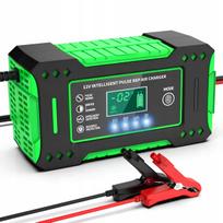 Akumuliatorių įkroviklis su LCD, 12V/24V, automatinis, su akumuliatorių atstatymo funkcija