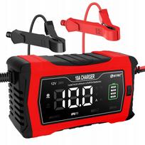 Akumuliatoriaus įkroviklis 10A, LCD ekranas, LiFePO4, 12V/24V, SMART