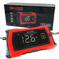 Akumuliatorių įkroviklis su taisymo funkcija, 12V/24V, 10A, LCD ekranas
