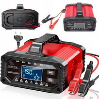 Akumuliatoriaus įkroviklis 12V/24V su LCD ekranu, 15A/5A, universalus valdiklis