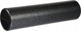 Masažinis putų volelis, 60 cm, aukšto tankio, juodas