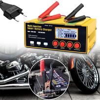 Automatinis akumuliatoriaus įkroviklis su 12V/24V akumuliatorių atstatymo funkcija