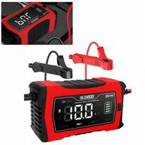Akumuliatoriaus įkroviklis 10A, LCD ekranas, LiFePO4, 12V/24V, SMART
