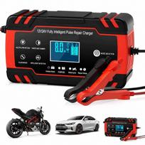 Automatinis akumuliatoriaus įkroviklis su 12V/24V akumuliatorių atstatymo funkcija