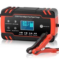 Automatinis automobilio akumuliatoriaus įkroviklis 12V/24V su atstatymo funkcija