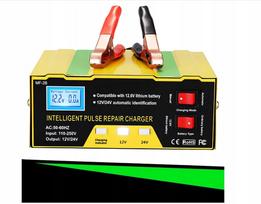 Automobilinis akumuliatoriaus įkroviklis ir lygintuvas, 12V/24V, su remonto funkcija
