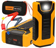 Automobilio paleidimo įrenginys, akumuliatoriaus įkroviklis ir powerbank, 30000 mAh, 1000A