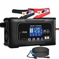 Automatinis akumuliatoriaus įkroviklis su LCD, 20A, 12V/24V