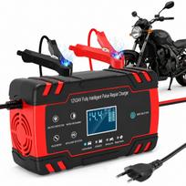 Universalus 12V/24V įkroviklis automobiliams, motociklams, valtims ir vejapjovėms