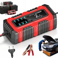 Automatinis 12V 2A automobilio akumuliatoriaus įkroviklis su remonto funkcija