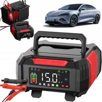 Automobilinis akumuliatoriaus įkroviklis su laidais, 15A, 12V/24V, AGM