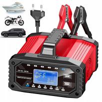 Įtampos reguliatorius motociklui, automobiliui, valtims, su LCD ekranu, 12V/24V