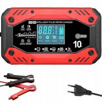 Akumuliatoriaus įkroviklis 10A, 12V/24V, automobiliams, autobusams, sunkvežimiams