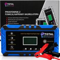 Automatinis automobilio akumuliatoriaus įkroviklis su LCD ekranu, 12V/24V, turintis atkūrimo funkciją