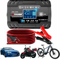 Automatinis automobilio akumuliatoriaus įkroviklis 12V/24V su atstatymo funkcija