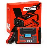 Automobilio paleidimo įrenginys X-STARTER PRO 26, 26800mAh, 1600A, 12V, su LiPo akumuliatoriumi ir išorine baterija