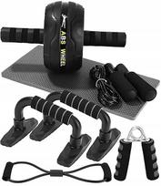 Pilvo raumenų treniruoklių rinkinys 6 viename, pradedantiesiems, namų treniruotėms