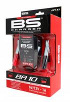 Motociklo akumuliatoriaus įkroviklis BS, 6V/12V, 1A, 1–20Ah, STD/AGM/GEL